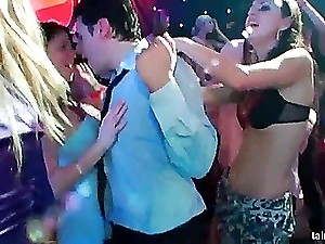 Superb brides fucking in public