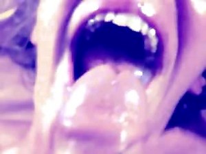 Hot amateur girlfriend threesome with cum on tits