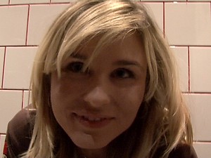 Busty minx night time public fuck